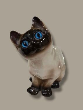 1970s Siamese Cat Figurine by Enesco